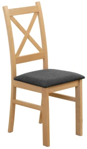 Rozkladací stôl 150/190x80 dub Artisan so 6 stoličkami dub Artisan/čierna M012-6