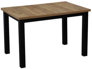 Súprava stola 120x80 so 4 stoličkami M020-4 čierna/dub Craft