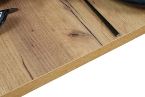 Súprava stola 120x80 so 4 stoličkami M020-4 čierna/dub Craft