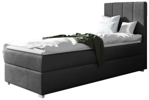 Kontinentálna posteľ Brando Jednotlivé 80x200 Pravá šedá