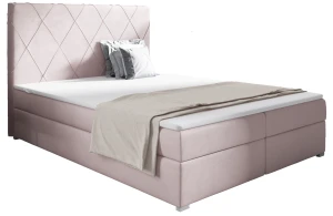 Kontinentálna posteľ Marcus 140x200 Ružová