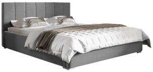 Čalúnená posteľ Ledo 120x200 Sivý kovový rám