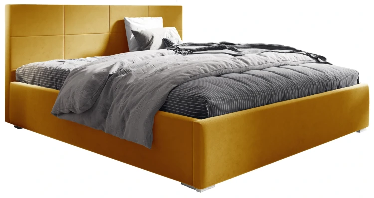 Čalúnená posteľ Katia 140x200 žltá