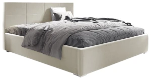 Čalúnená posteľ s matracom Katia 160x200 béžová Kovový rám