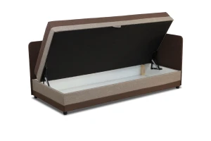 Jednolôžková posteľ s boxom Hirek 80x200 Hnedá/Béžová