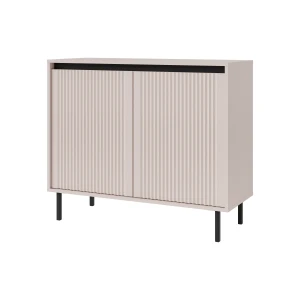 Komoda s drážkovaným čelom Yukashi 2F T812 béžová