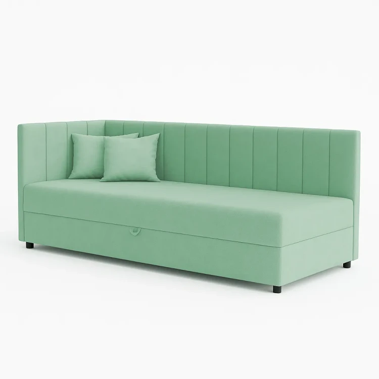 Kontinentálna jednolôžková posteľ Sofaro 80x180 Mätová