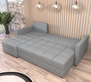 Rohová pohovka s funkciou spania Domi Kronos Žltá