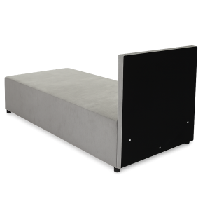 Jednolôžková čalúnená posteľ SENIVA 90x200 sivá