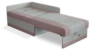 Rozkladacia rohová pohovka pre jednu osobu Vaxer Ružovo/Sivá
