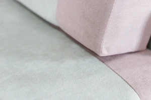 Rozkladacia rohová pohovka pre jednu osobu Vaxer Ružovo/Sivá