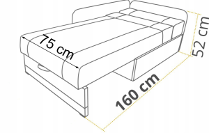 Rozkladacia rohová pohovka pre jednu osobu Vaxer Ružovo/Sivá