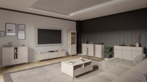 Trojdverová komoda Sakai 1 3F T823 Béžová