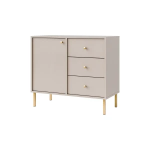 Komoda s jednými dverami a tromi zásuvkami Sakai 2 1F 3S T814 Béžová