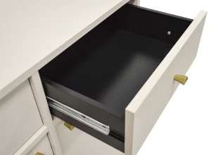 Komoda s jednými dverami a tromi zásuvkami Sakai 2 1F 3S T814 Béžová