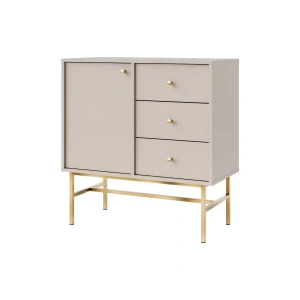 Komoda s jednými dverami a tromi zásuvkami Sakai 3 1F 3S T814 Béžová