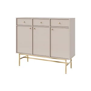 Komoda s tromi dverami a tromi zásuvkami Sakai 3 3F 3S T827 Béžová