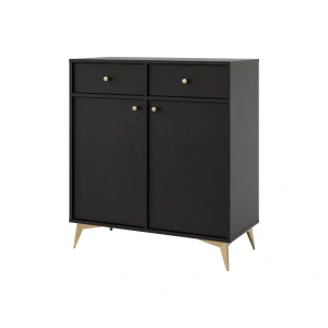 Komoda s zásuvkami Sakai 1 2F 2S T826 Čierna
