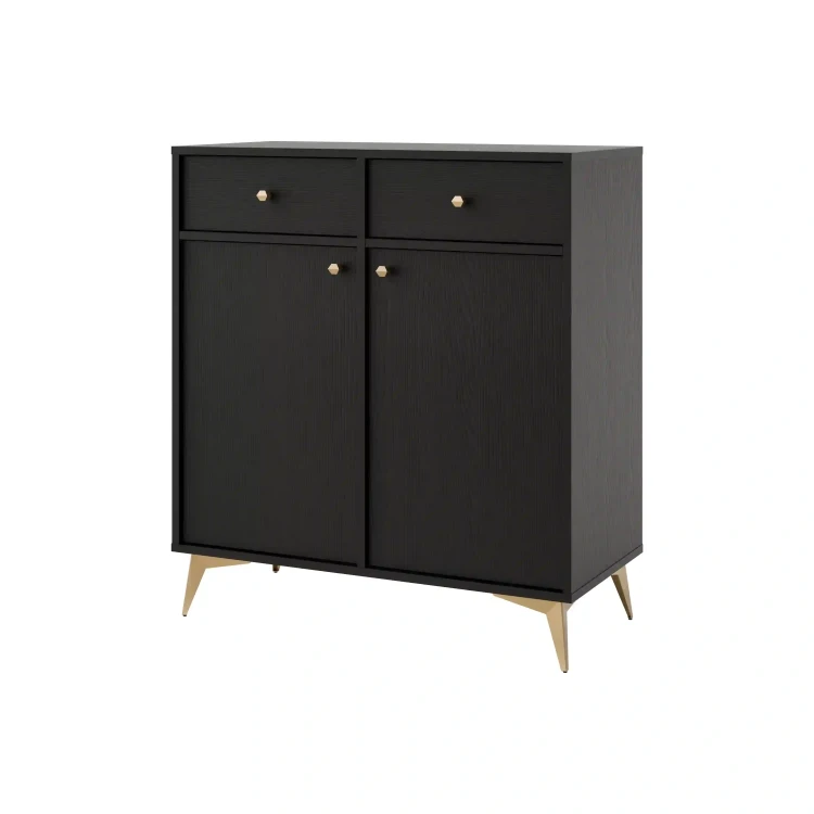 Komoda s zásuvkami Sakai 1 2F 2S T826 Čierna