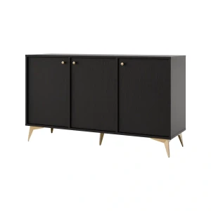 Trojdverová komoda Sakai 1 3F T813 Čierna