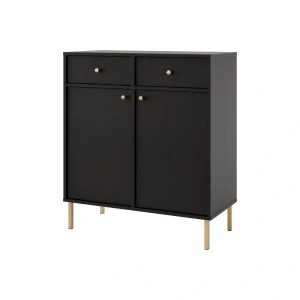 Komoda s zásuvkami Sakai 2 2F 2S T826 Čierna