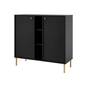 Dvojdverová komoda Sakai 2 2F T822 Čierna