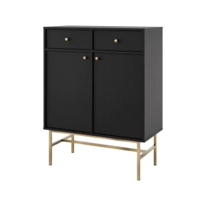 Komoda s zásuvkami Sakai 3 2F 2S T826 Čierna