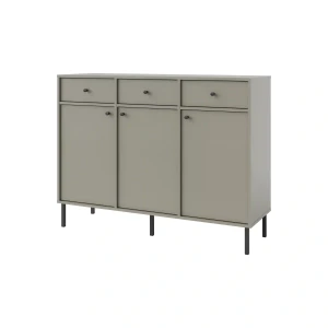 Komoda s tromi dverami a tromi zásuvkami Sakai 2 3F 3S T827 Eukalyptus