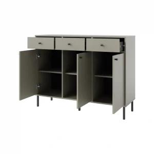 Komoda s tromi dverami a tromi zásuvkami Sakai 2 3F 3S T827 Eukalyptus