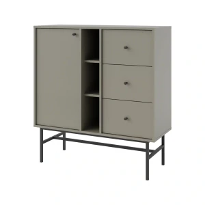Komoda s jednými dverami a tromi zásuvkami Sakai 3 1F 3S T824 Eukalyptus