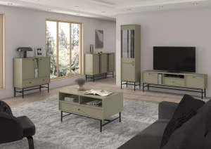Komoda s dvoma dverami a dvoma zásuvkami Sakai 3 2F 2S T825 Eukalyptus