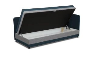 Jednolôžková posteľ s úložným priestorom Hirek Eko 80x200 Tyrkysová/Sivá