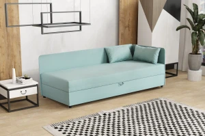 Jednolôžková posteľ s úložným priestorom Hirek Eko 80x180 Mätová