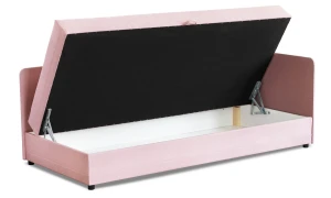 Jednolôžková posteľ s úložným priestorom Hirek Eko 80x180 Ružová