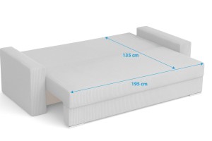 Rozkladacia pohovka s funkciou spania SILVER PRIMA manšester sivá