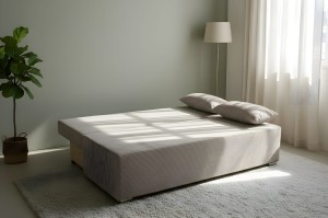 Rozkladacia pohovka Lunera Prima 2 manšestrová sivá