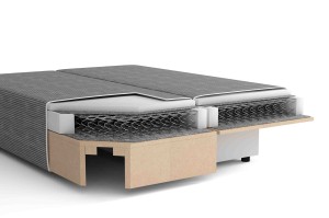 Rozkladacia pohovka Lunera Prima 2 manšester zelená