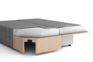 Rozkladacia pohovka Lunera 2 manšester ružová