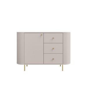 Komoda do obývačky s tromi zásuvkami Flana 813 1F3S Béžová