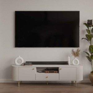 TV skrinka s dvomi dvierkami do obývačky Flana 321 2F1S Béžová