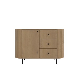 Komoda do obývačky s tromi zásuvkami Flana 813 1F3S Dub Cremona