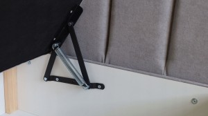 Kontinentálna posteľ 140x200 SONNO BELLO Čierna eko koža 2 úložné priestory