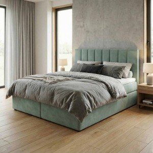 Kontinentálna posteľ 140x200 SONNO BELLO Mätová 2 úložné priestory