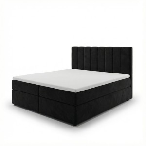 Kontinentálna posteľ 160x200 SONNO BELLO Čierna 2 úložné priestory