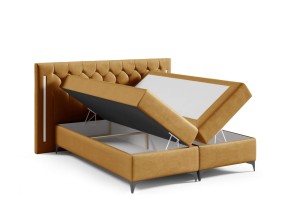 Kontinentálna posteľ Elizabeth 180x200 žltá