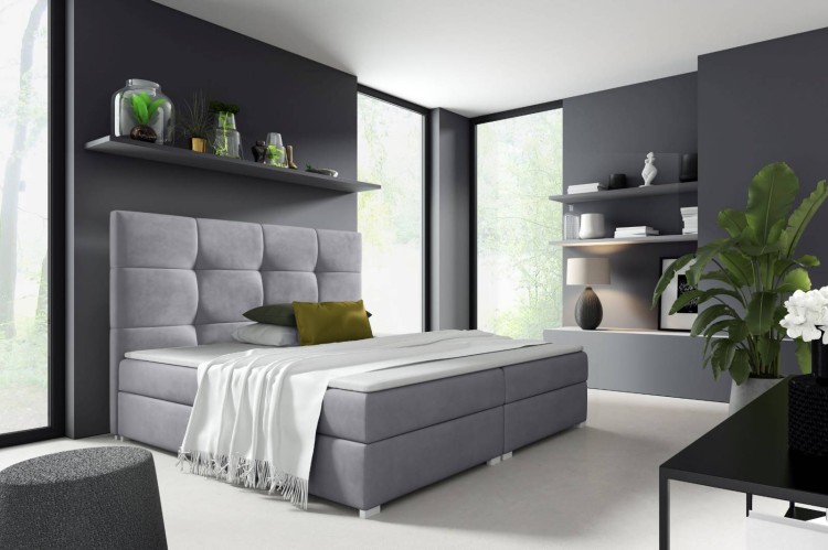 Kontinentálna posteľ Harry 1 180x200 Sivá