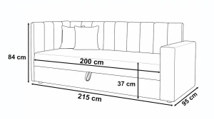 Jednolôžková váľanda s úložným priestorom a pružinami Sovaro PRO PLUS 90x200 sivá