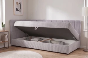 Jednolôžková posteľ Sovaro 80x200 Menčester Sivá