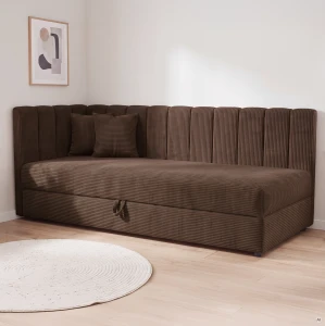 Jednolôžková posteľ Sovaro Plus 80x180 Menčester Hnedá