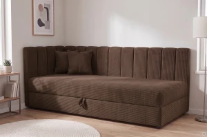 Jednolôžková posteľ Sovaro Plus 80x180 Menčester Hnedá